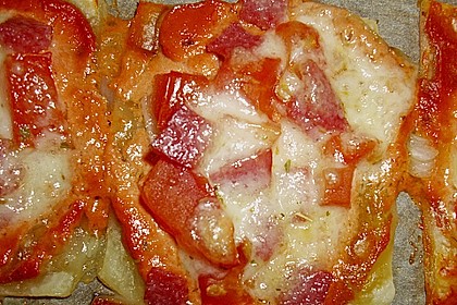 Kleine Bl&auml;tterteig - Pizzen 7