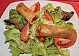 K&uuml;rbis - Fr&uuml;hlingsrollen mit herbstlichem Salat