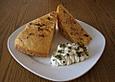 Kartoffelbrot mit Dip