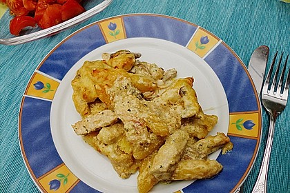 Schupfnudel - Geschnetzeltes Auflauf 1