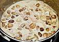 Piccata von der Pute mit Champignons