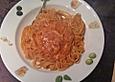 Spaghetti mit Tomaten, Speck und Cheddark&auml;se
