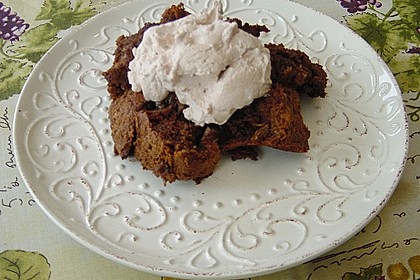 Schokoladen - Breadpudding mit Schokoladensahne 1