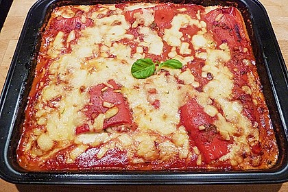 &Uuml;berbackene Spitzpaprika mit K&auml;sef&uuml;llung
