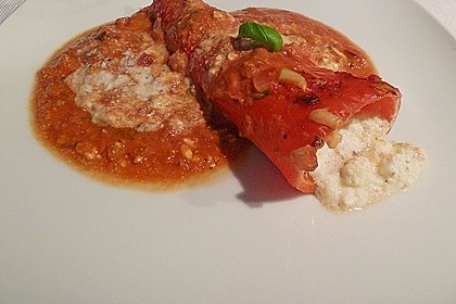 &Uuml;berbackene Spitzpaprika mit K&auml;sef&uuml;llung 1
