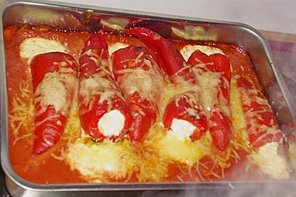 &Uuml;berbackene Spitzpaprika mit K&auml;sef&uuml;llung 4