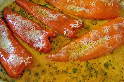 &Uuml;berbackene Spitzpaprika mit K&auml;sef&uuml;llung 6