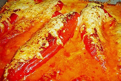 &Uuml;berbackene Spitzpaprika mit K&auml;sef&uuml;llung 8