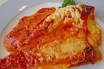 &Uuml;berbackene Spitzpaprika mit K&auml;sef&uuml;llung 9