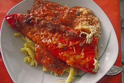 &Uuml;berbackene Spitzpaprika mit K&auml;sef&uuml;llung 35