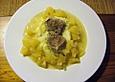Schweinefilet an Apfelsauce mit Zwiebel - Kartoffel - P&uuml;ree