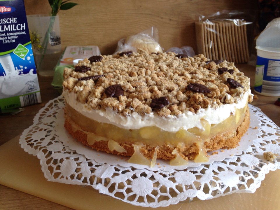 Apfeltorte mit Nussstreuseln (Rezept mit Bild) von Rocky73 | Chefkoch.de