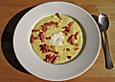 Pastinaken - Kartoffel - Cremesuppe mit Schinkenw&uuml;rfeln