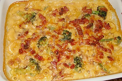 Nudel - Brokkoli - Auflauf mit Speck 3