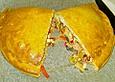 Gef&uuml;llte Pizza vom Blech