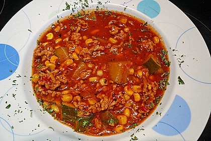 Würziger Zucchini - Hackfleisch - Topf 1