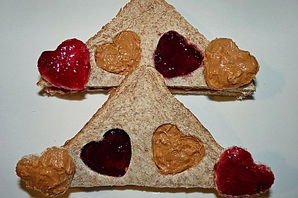 Herzige Erdnussbutter - Sandwiches 1