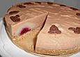 Winterliche  Schokoladen - Frischk&auml;setorte mit Birnen