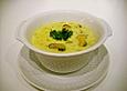 Miesmuschelsuppe mit Safran
