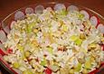 Reissalat mit Lauch