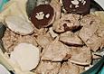 Schokolademakronen mit N&uuml;ssen