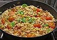 Reispfanne mit Hack und Tomate