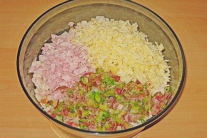 Schinken - Porree - Käse - Laibchen 8