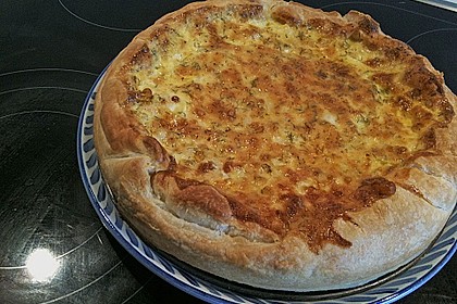 Garnelenquiche mit Safran