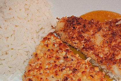 Gefl&uuml;gelspie&szlig; auf Mango - Curry - Sirup