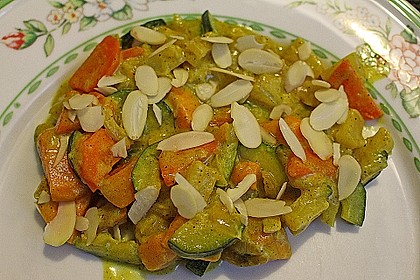 Süßkartoffelcurry mit karamellisierter Ananas 6