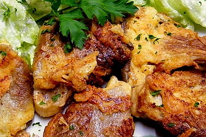 Gebratene Austernpilze in K&auml;se - Ei - H&uuml;lle 5