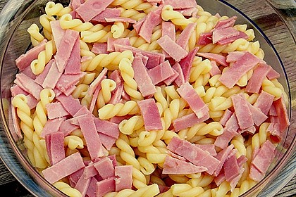 B&auml;rlauch - Schinkennudeln mit K&auml;se &uuml;berbacken 7