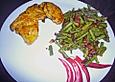 Minutensteaks mit scharfen Bohnen