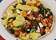 Gnocchi mit K&uuml;rbis, Spinat und Ziegenfrischk&auml;se