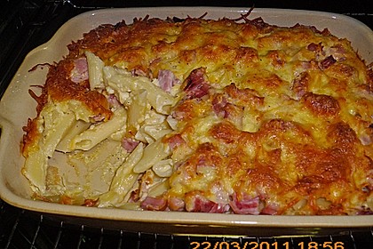 Nudel - Schinken - Auflauf