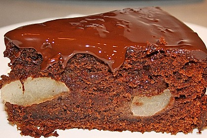 Birnenkuchen mit dem schokoladigsten Schoko - Schokoladen - Schock 1