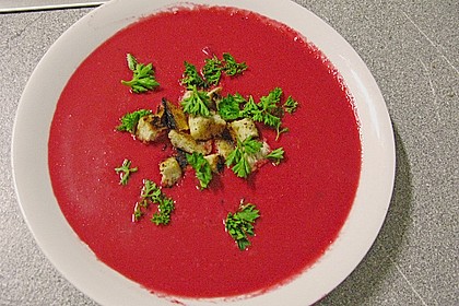 Cremige Rote Bete - Möhren - Suppe 4