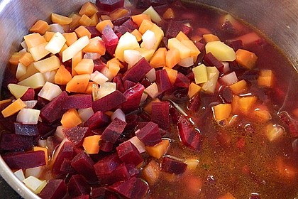 Cremige Rote Bete - Möhren - Suppe 14