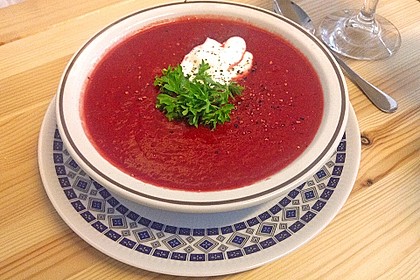 Cremige Rote Bete - Möhren - Suppe 2