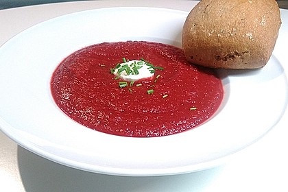 Cremige Rote Bete - Möhren - Suppe 1
