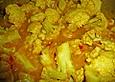 Blumenkohl in Orangensauce mit Kokosreis