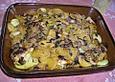 H&auml;hnchenbrust &uuml;berbacken mit Zwiebelpfirsichen