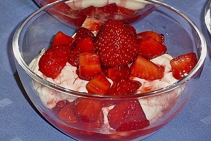 Erdbeeren mit Vanillequark 10