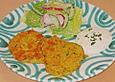 Curryreis - Gem&uuml;selaibchen mit Knoblauchdip