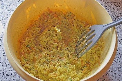 Curryreis - Gem&uuml;selaibchen mit Knoblauchdip 1