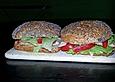 Gefl&uuml;gelbr&ouml;tchen mit Apfel - Currydip