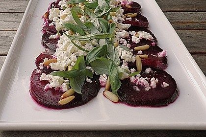 Rote Bete Salat mit Schafk&auml;se & Balsamico - Dressing 3