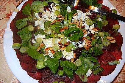 Rote Bete Salat mit Schafk&auml;se & Balsamico - Dressing 4