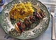Schweinespie&szlig; an Safranreis