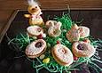Roros m&uuml;rbe Osterpl&auml;tzchen - mit Lemon Curd und Brombeergelee